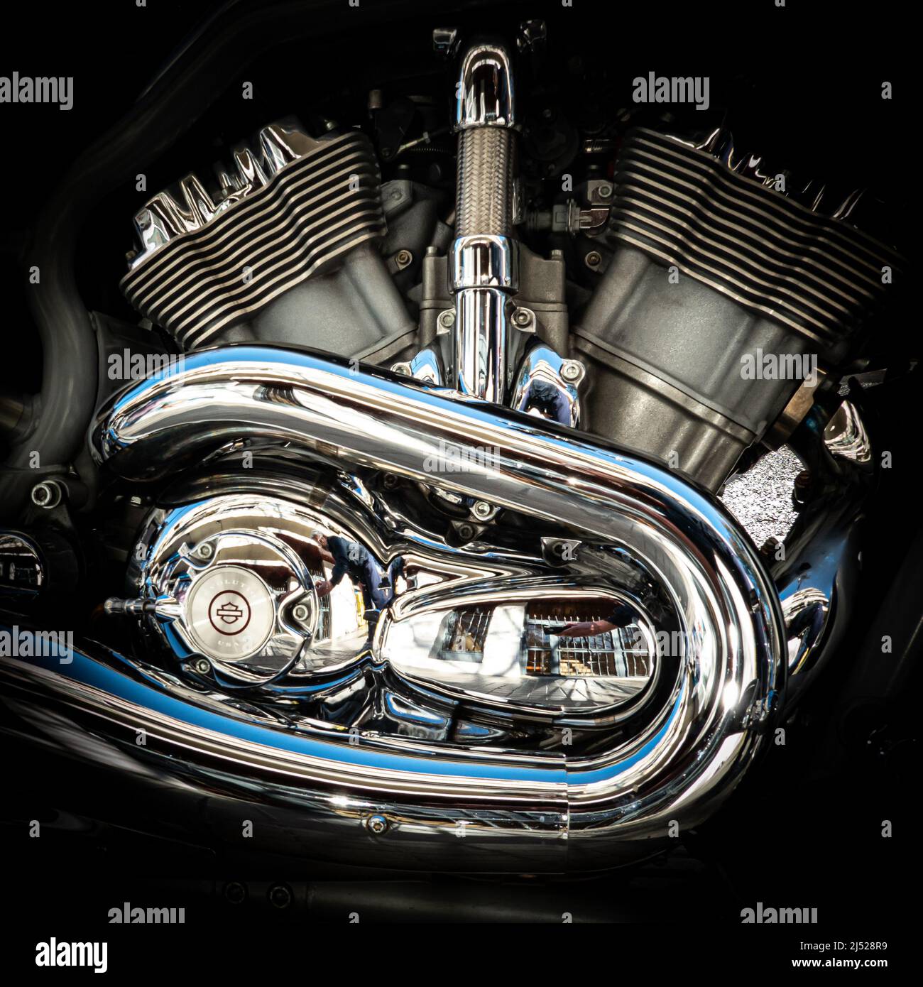 Harley davidson Details Stockfoto