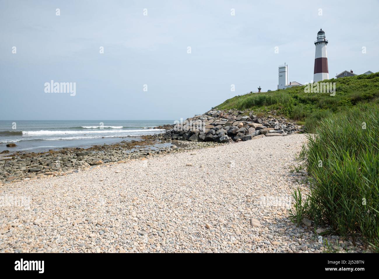 Leuchtturm in Montauk, Long Island, NY Stockfoto