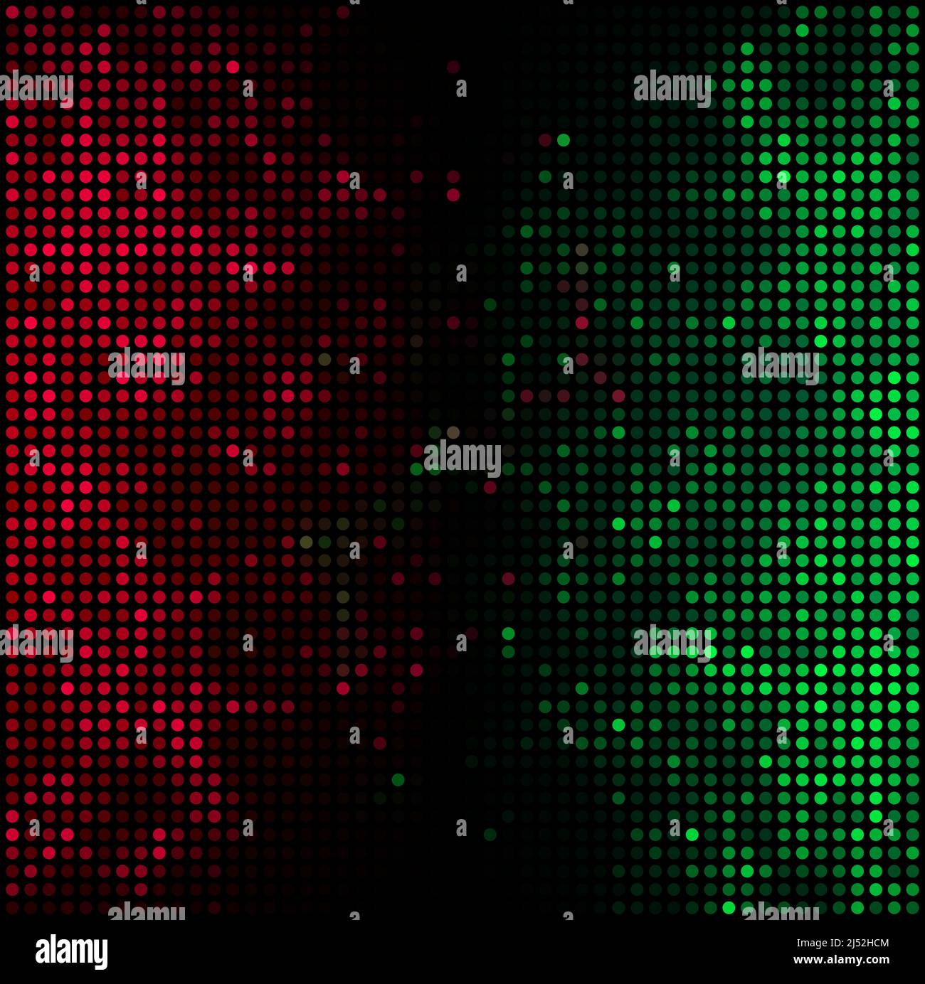 LED-Bildschirm. Dot RGB-Hintergrundfernseher. Vektorgrafik. Stock Vektor