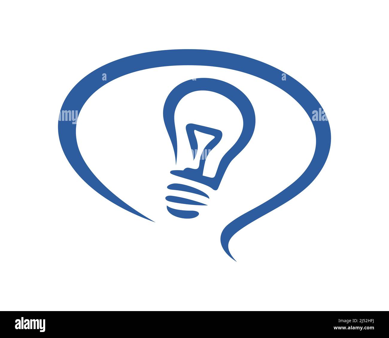 Einfache helle Idee und Austausch Idee Symbol Stock Vektor