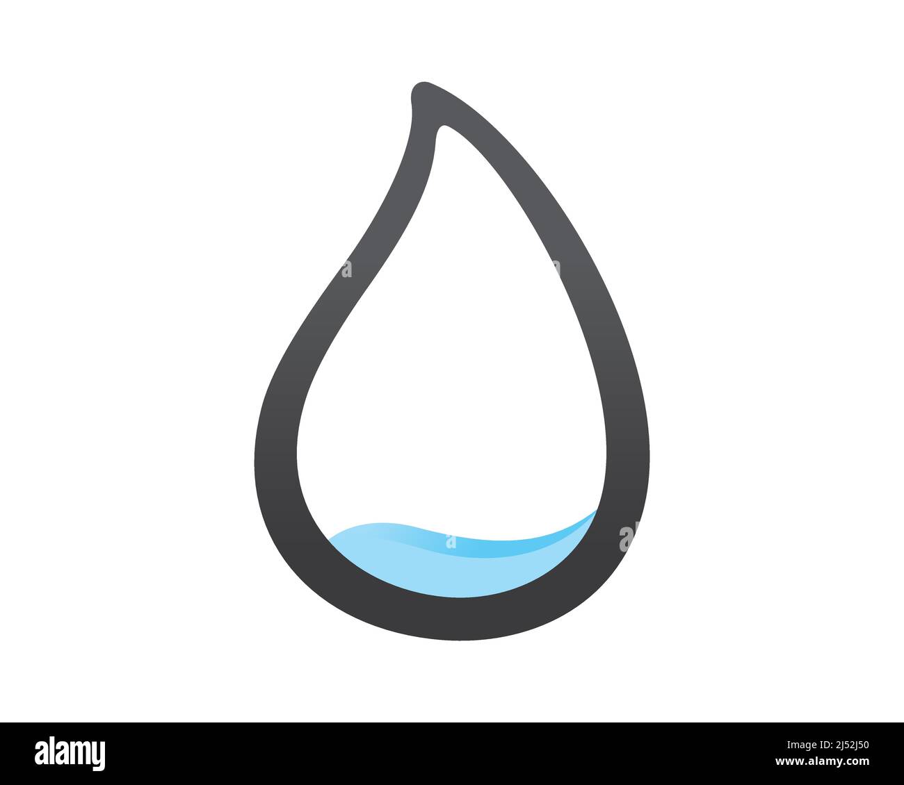 Symbol für Wasserkrise und globale Erwärmung Stock Vektor