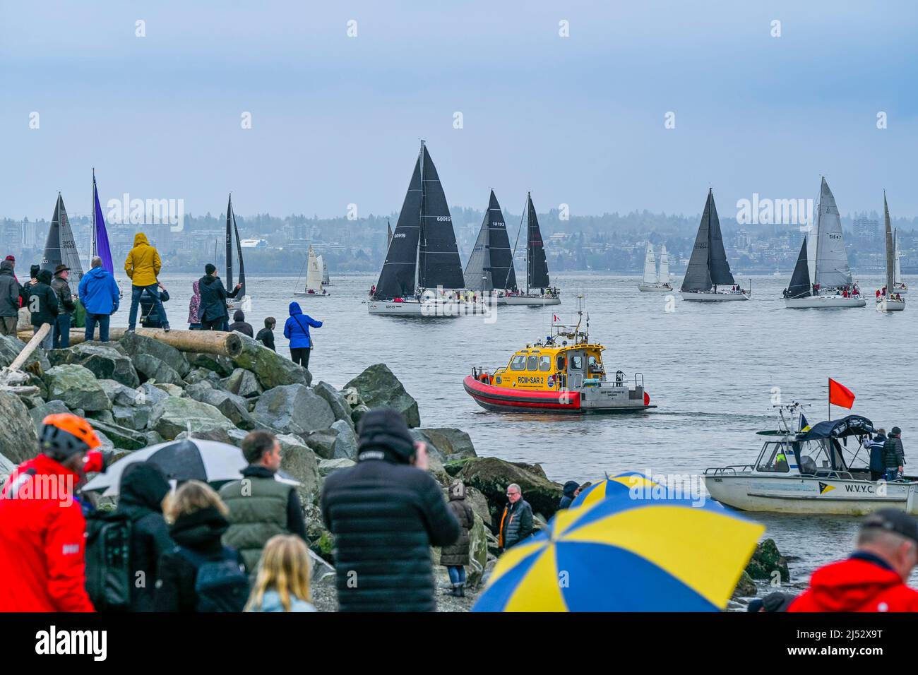 Southern Straits Classic Race, Dundarave, West Vancouver, British Columbia, Kanada Stockfoto