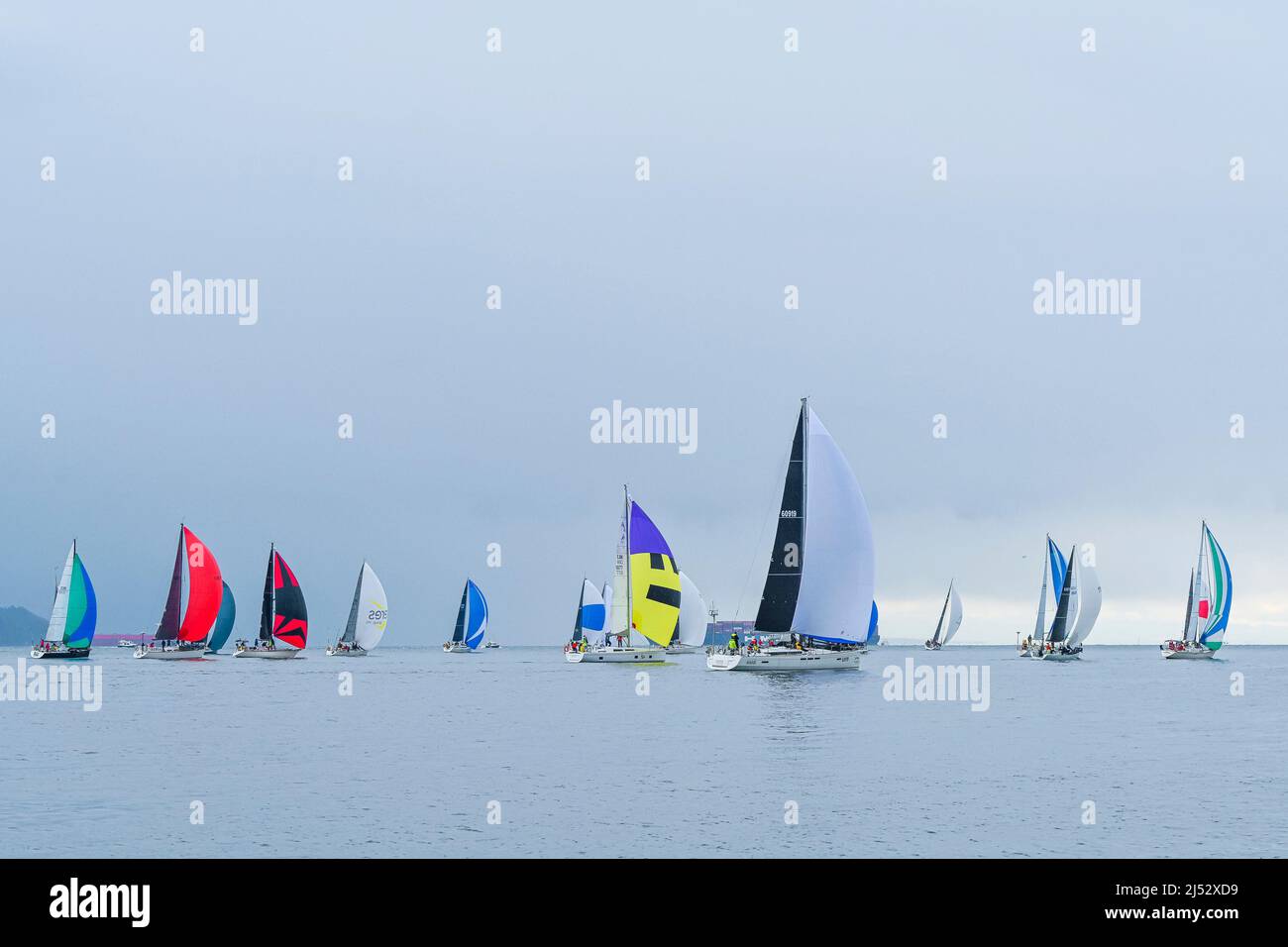 Southern Straits Classic Yacht Race, English Bay, British Columbia, Kanada Stockfoto