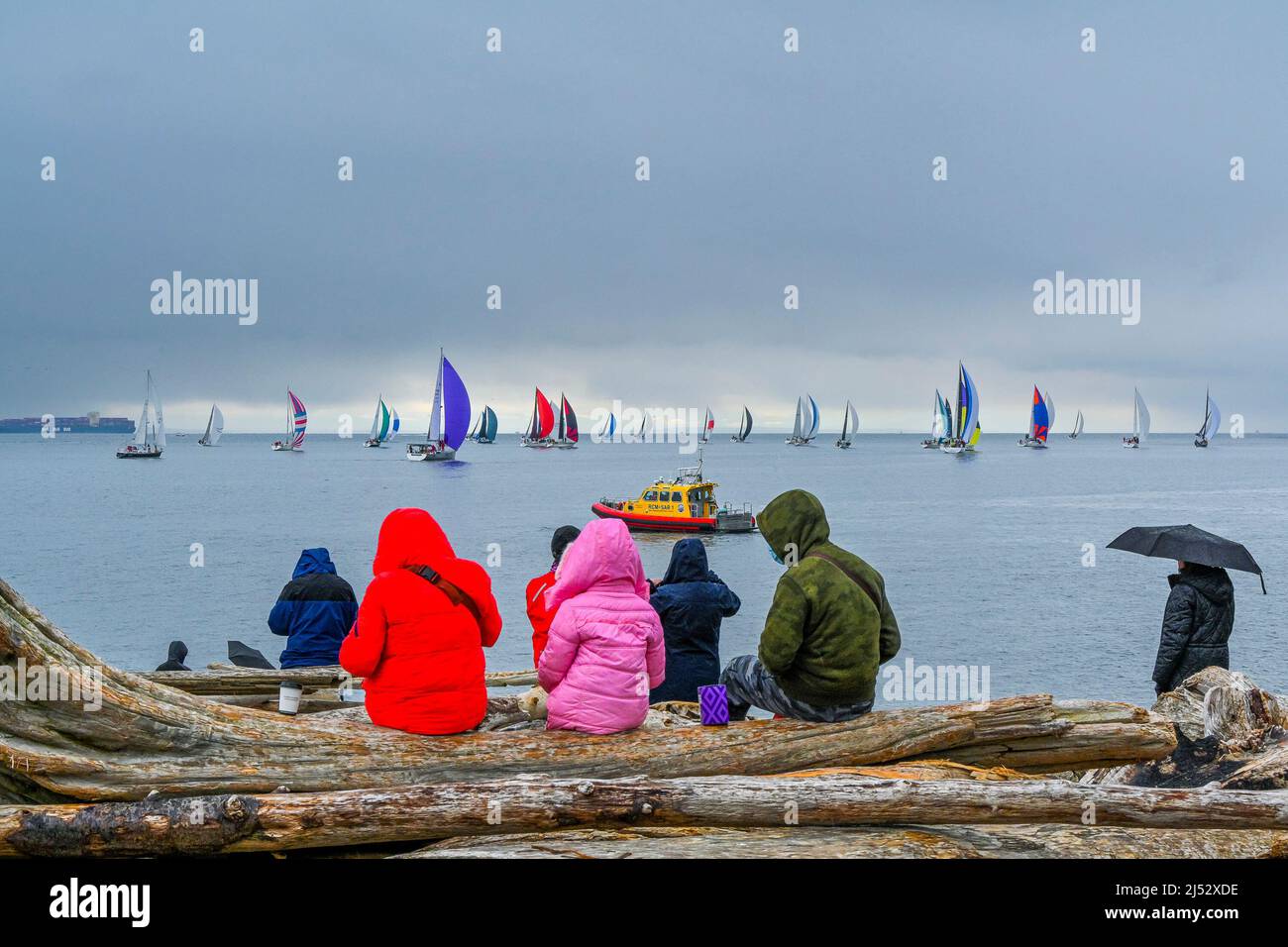 Southern Straits Classic Race, Dundarave, West Vancouver, British Columbia, Kanada Stockfoto