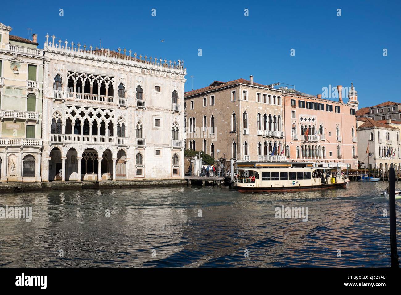 Canal Grande-Venedig-Italien Stockfoto