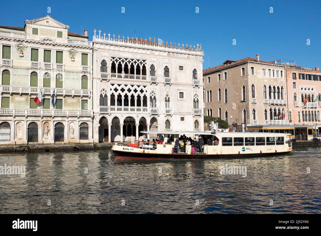 Canal Grande-Venedig-Italien Stockfoto