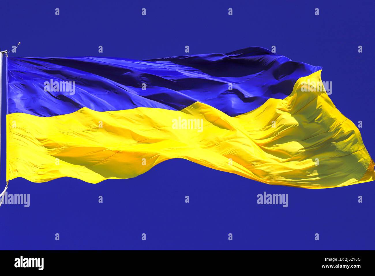 Spannende Gelb Blaue Flagge Bild