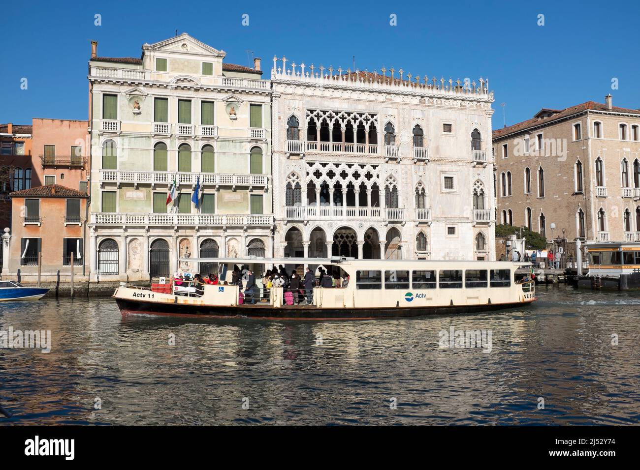 Canal Grande-Venedig-Italien Stockfoto
