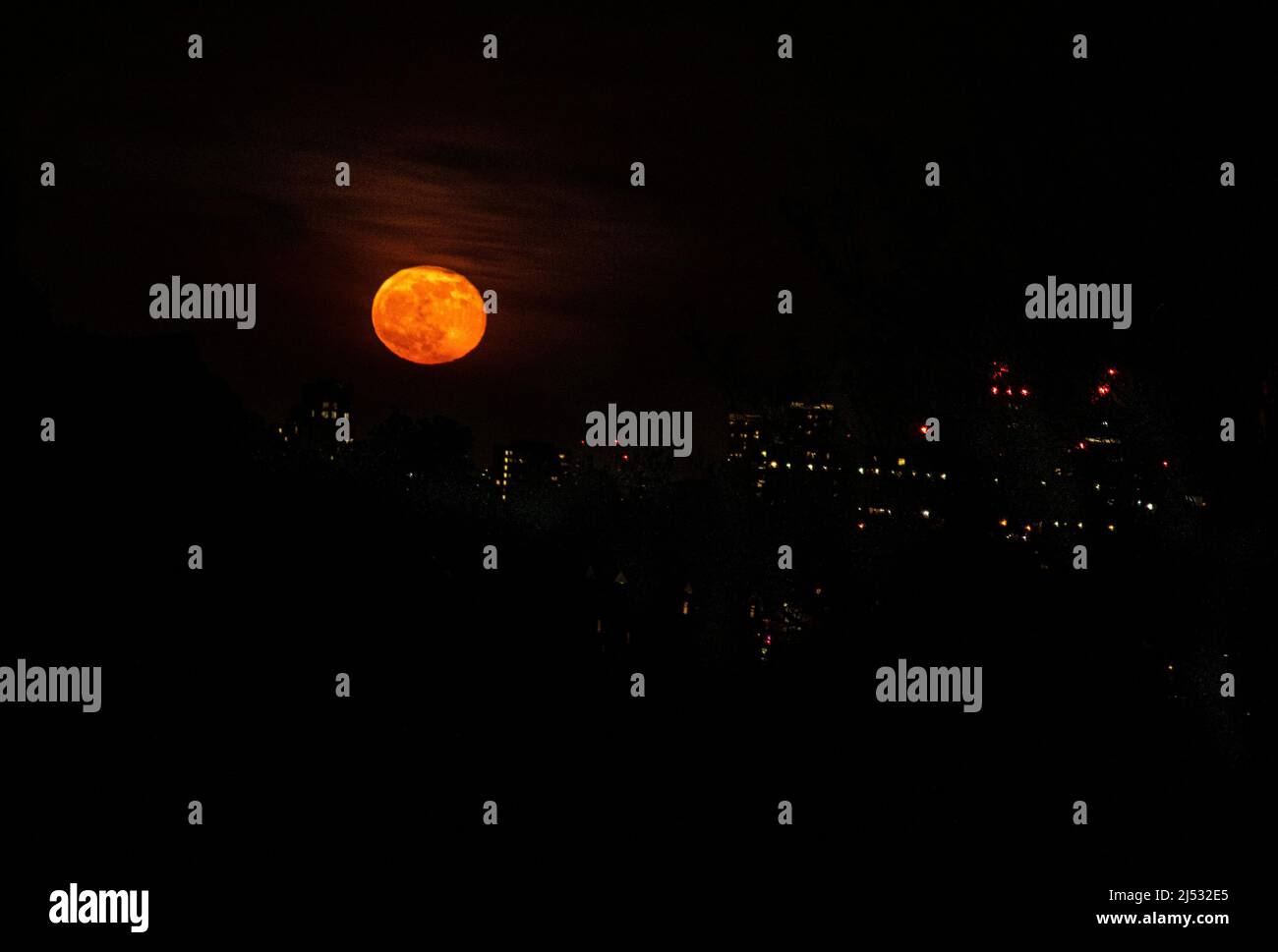 Pink Moon 2022. April London Stockfoto