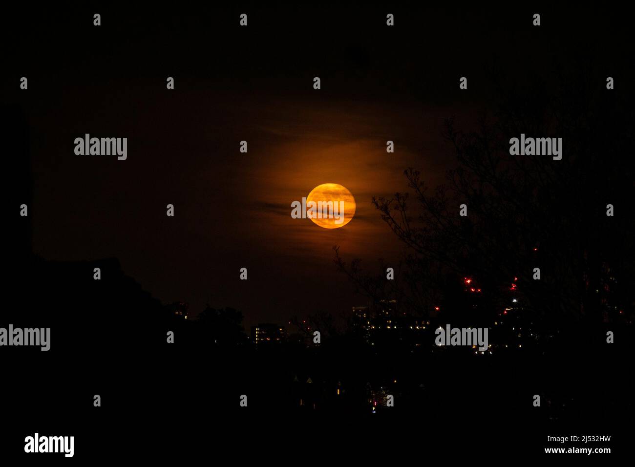 Pink Moon 2022. April London Stockfoto