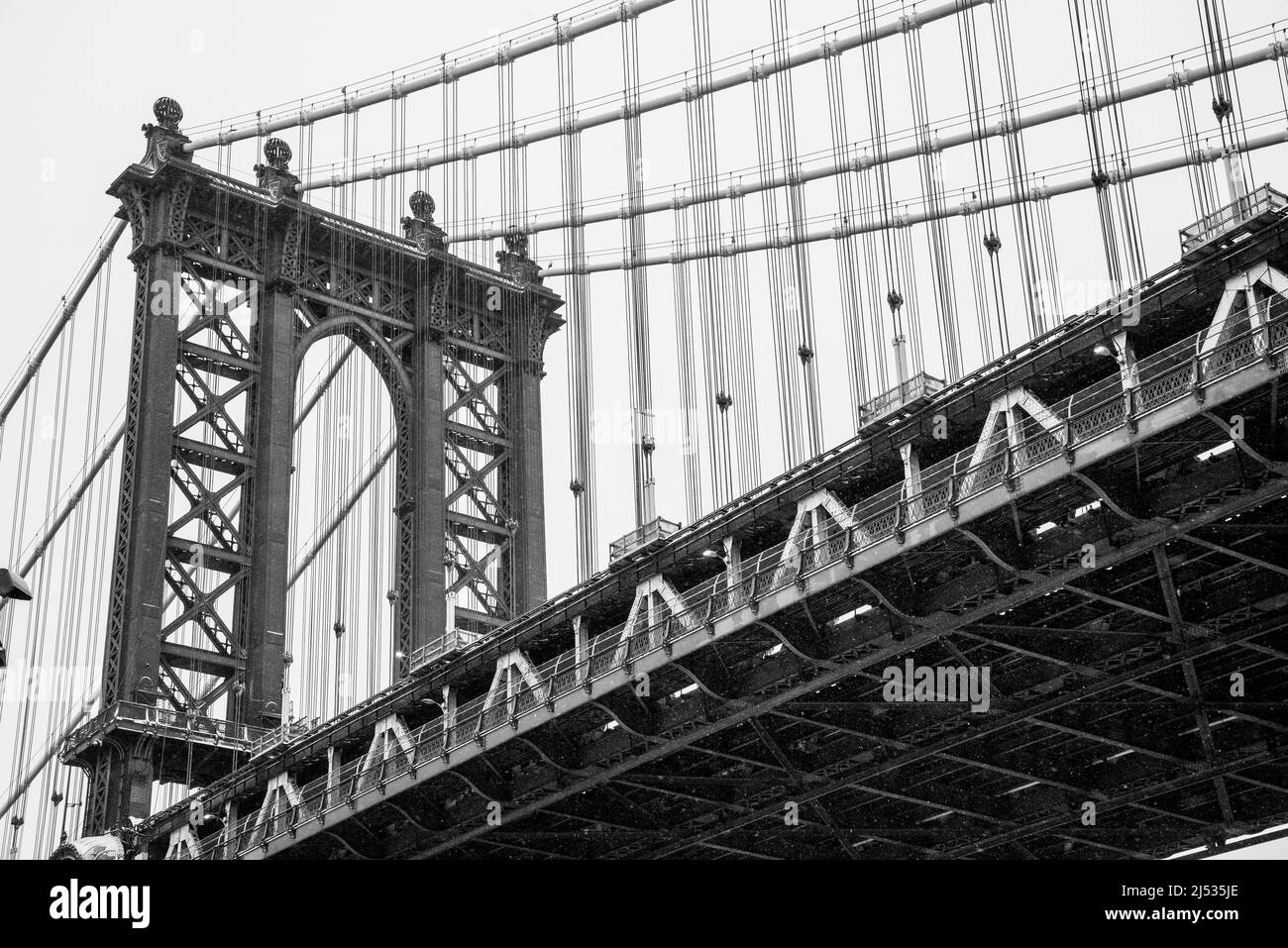 Dumbo, Brooklyn, NY. Manhattan Bridge Stockfoto