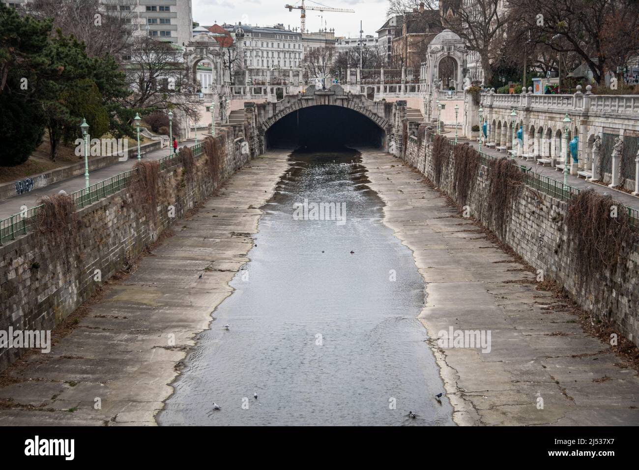 Tunnel unter Wien, Österreich Stockfoto