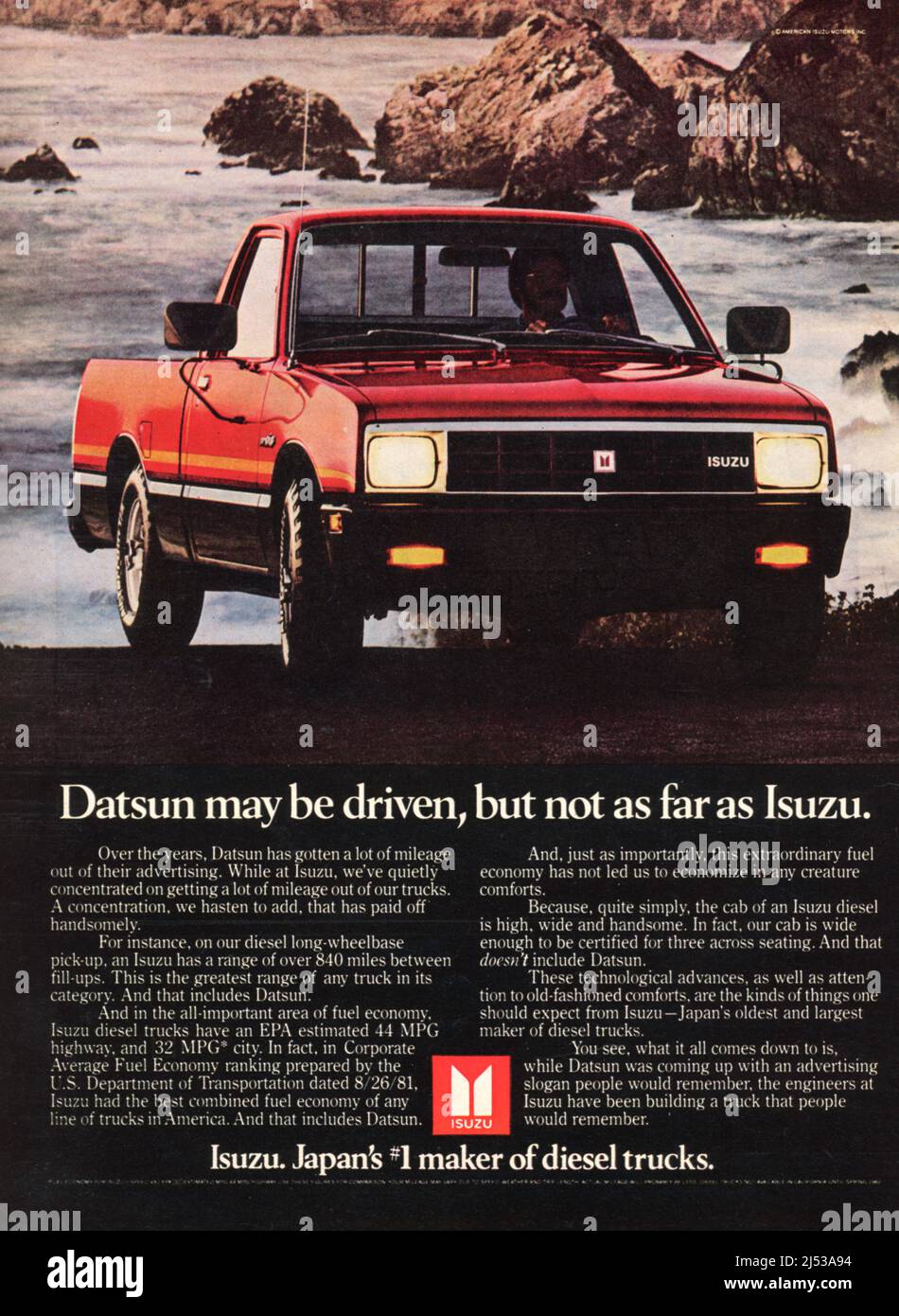 Werbespot des „Playboy“-Magazins vom Mai 1982, USA Stockfoto