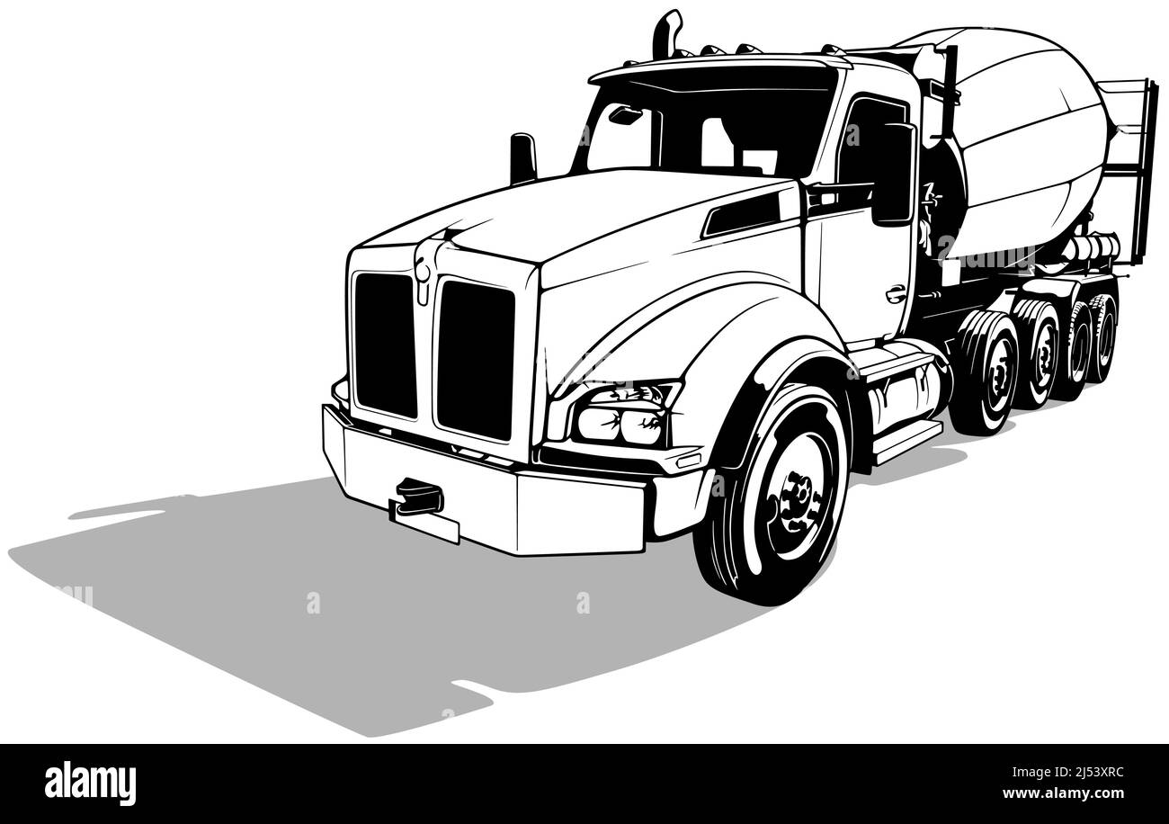 Betonmischer-LKW Stock Vektor