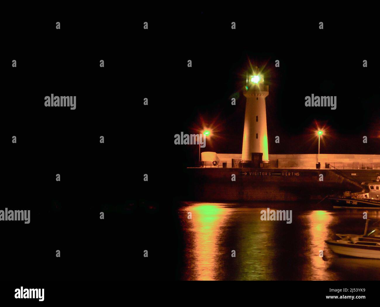 Donaghadee Lighthouse, Nordirland. Stockfoto