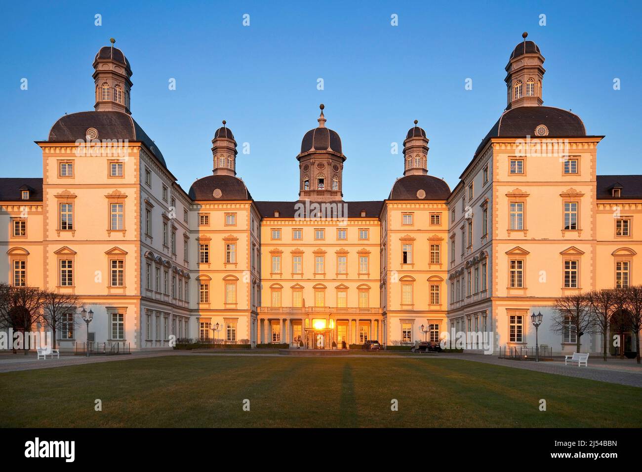 Schloss Bensberg, 'Althoff Grandhotel, Deutschland, Nordrhein-Westfalen, Bergisches Land, Bergisch Gladbach Stockfoto