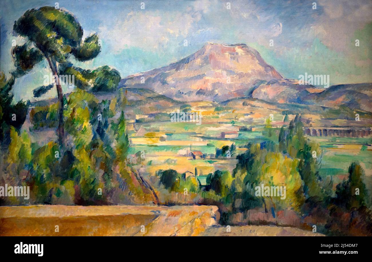 Mont Sainte-Victoire, Montagne Sainte-Victoire, Paul Cezanne, um 1890, Musée d'Orsay, Paris, Frankreich, Europa Stockfoto