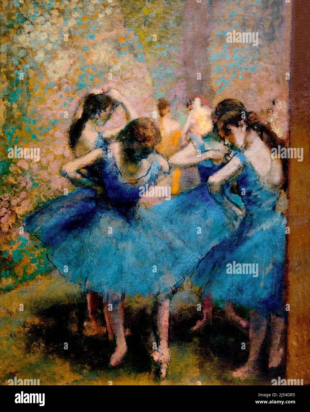 Dancers in Blue, Danseuses Bleues, Edgar Degas, 1893, Musee D'Orsay, Paris, Frankreich, Europa Stockfoto