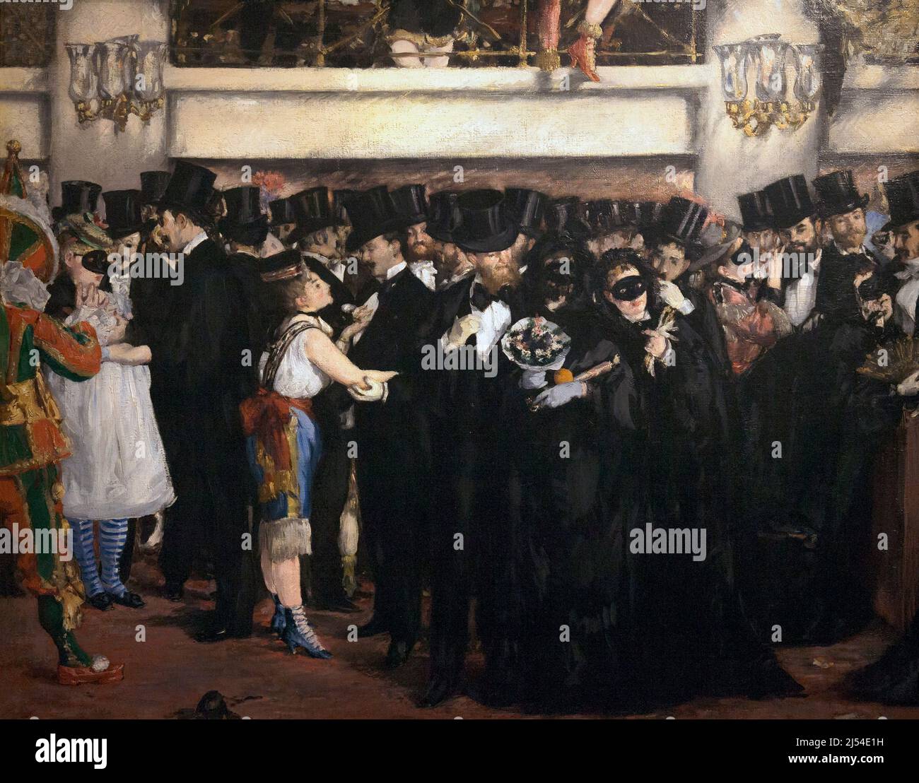 Maskenball an der Oper, Edouard Manet, 1873, Musee D'Orsay Art Gallery, Paris, Frankreich, Europa Stockfoto