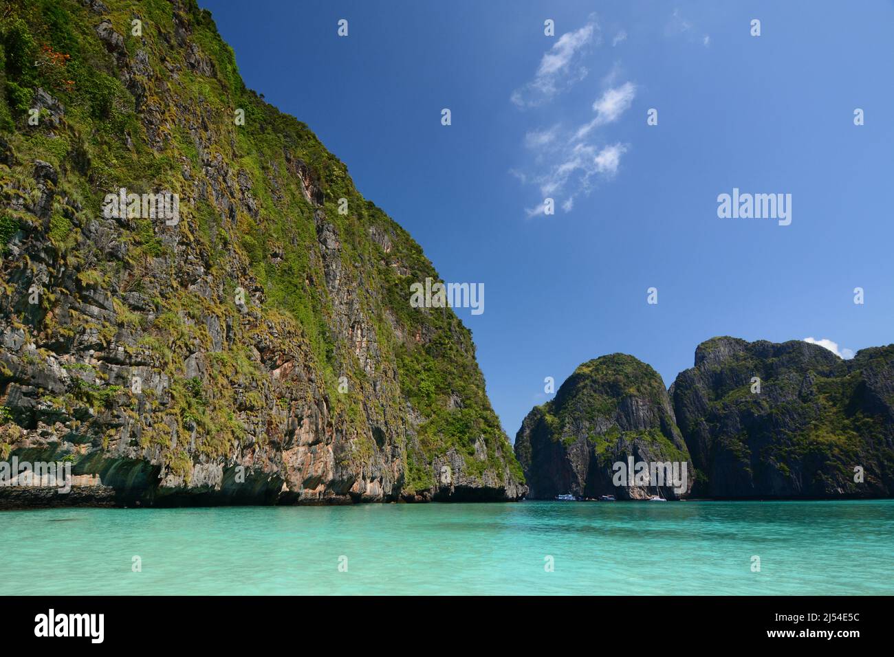 Detail von Maya Bay. Phi Phi Inseln. Thailand Stockfoto