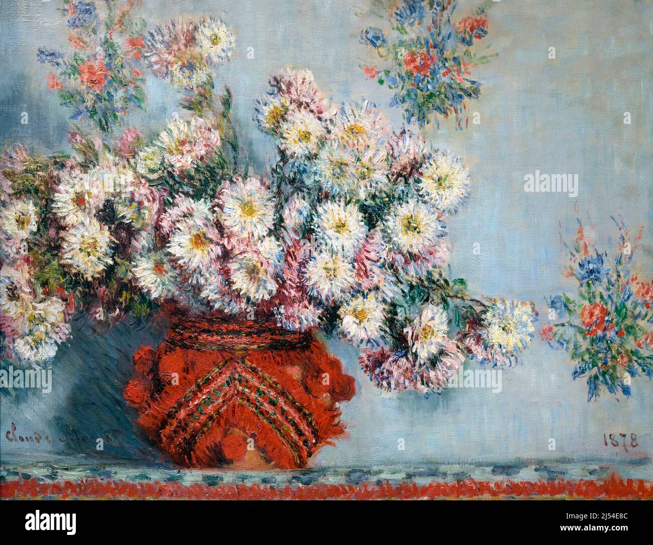 Chrysanthemen, Claude Monet, 1878, Musee D'Orsay Art Gallery, Paris, Frankreich, Europa Stockfoto
