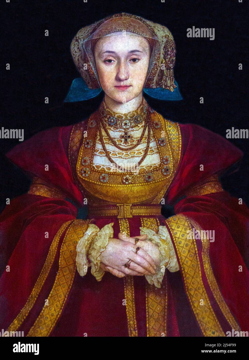 Anne von Kleve, Hans Holbein der Jüngere, 1539, Musée du Louvre, Paris Frankreich, Europa Stockfoto