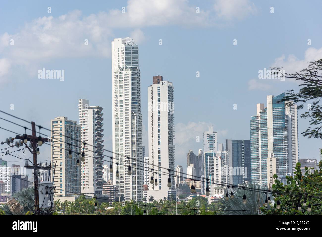 Stadt Wolkenkratzer, Panama City, Panama Provinz, Republik Panama Stockfoto