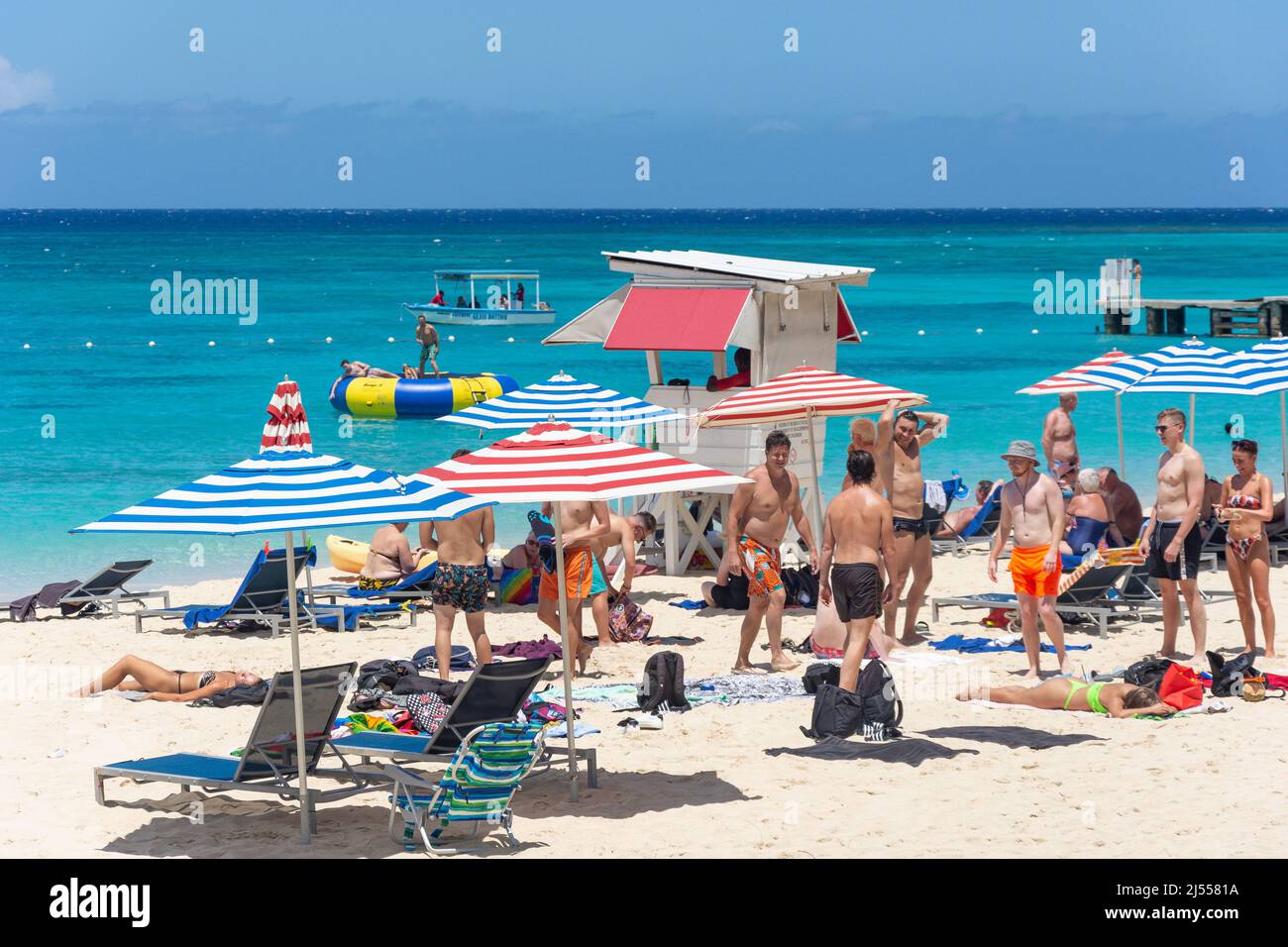 Doctor's Cave Beach, Montego Bay, St James Parish, Jamaica, Greater Antilles, Karibik Stockfoto