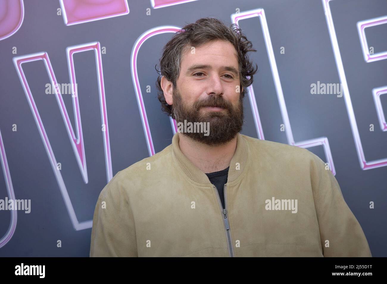 Roma, Italien. 20. April 2022. Tommaso Paradiso nimmt an der Fotoaufnahme des Films Sulle Nuvole im Space Cinema Moderno in Rom Teil, (Italien) 20.. April 2022 Quelle: dpa/Alamy Live News Stockfoto