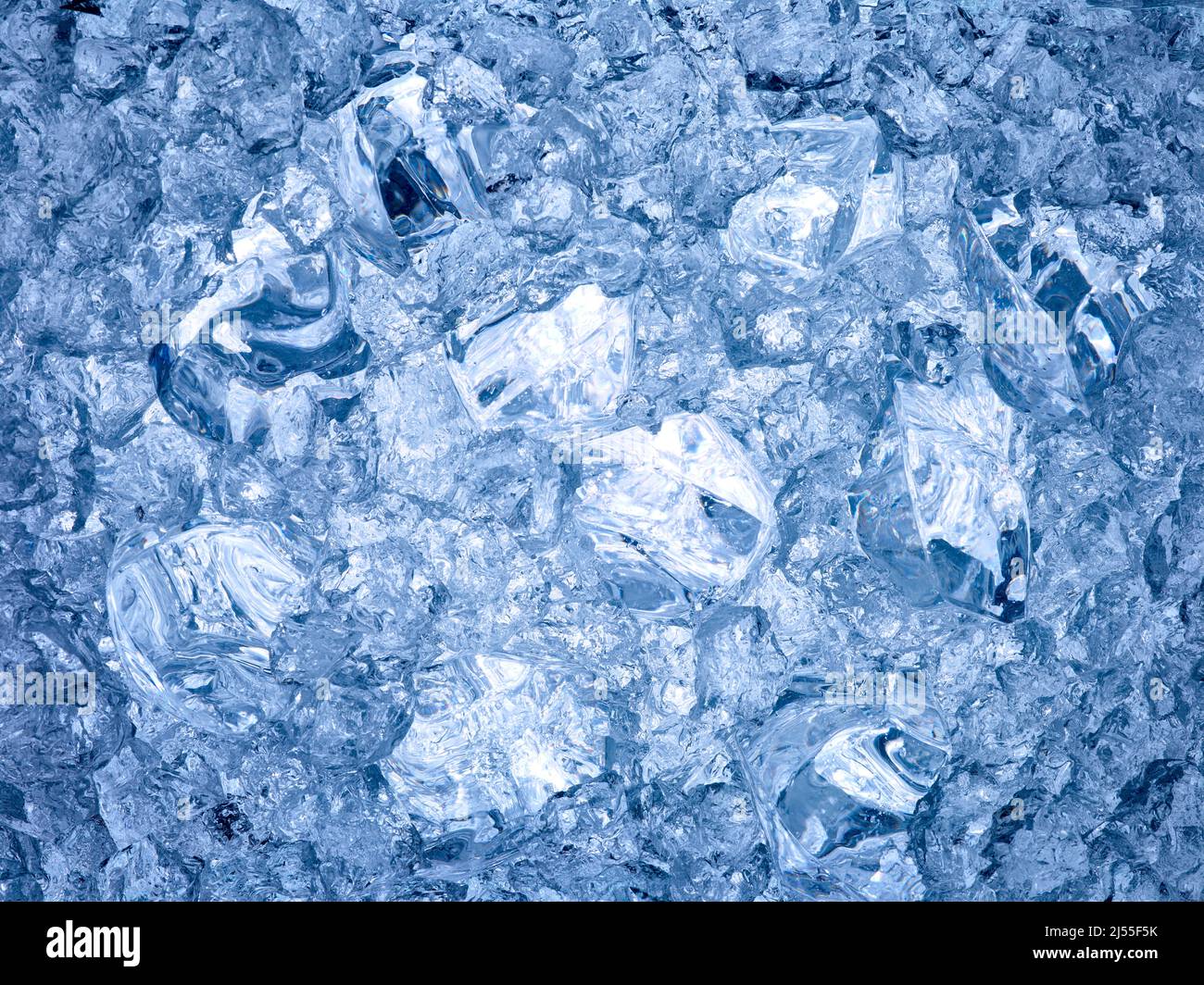 Eiswürfel Hintergrund kühles Wasser gefrieren Stockfoto