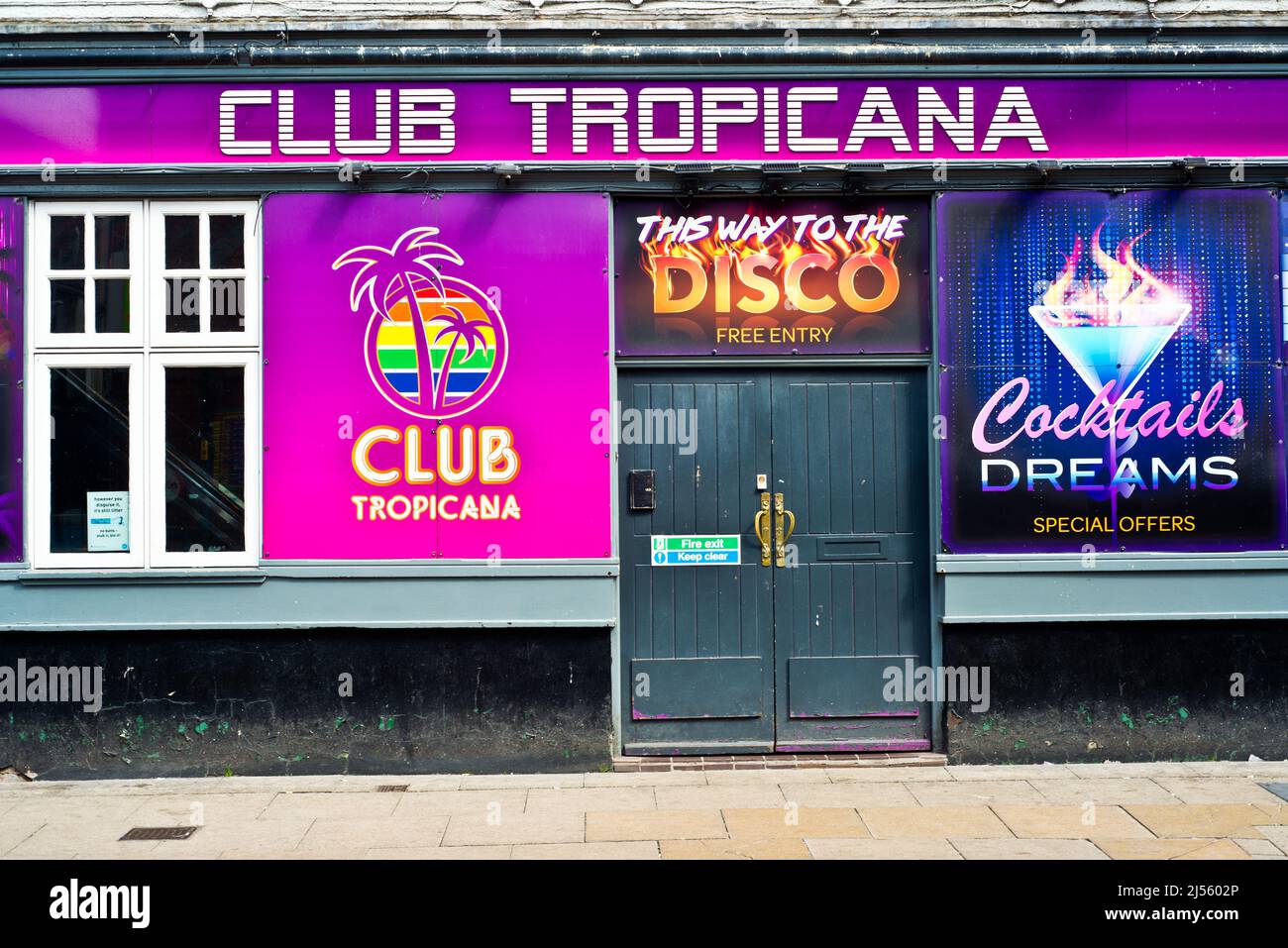 Club Tropicana, Sackville Street, Manchester, England Stockfoto