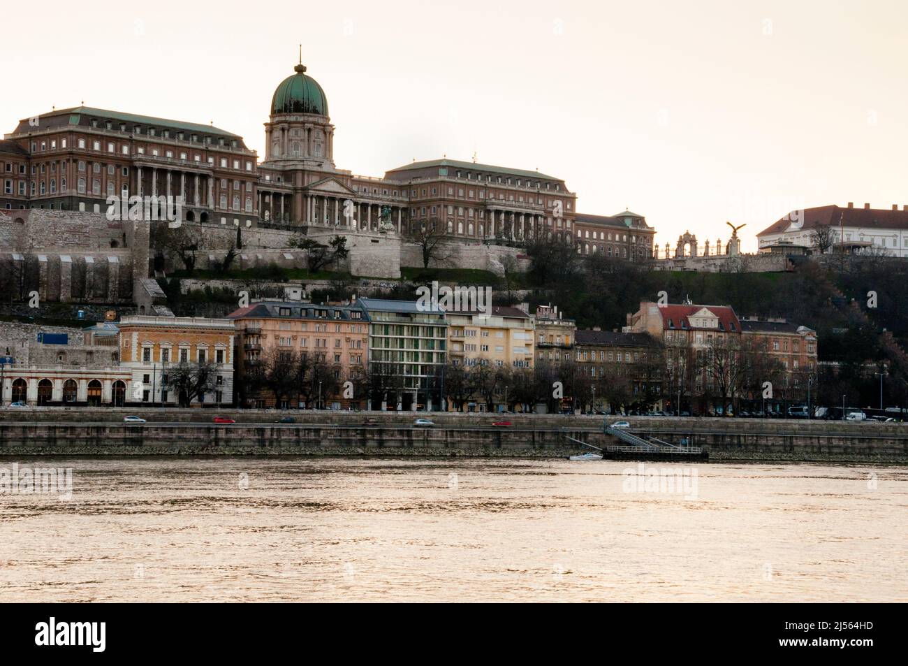 Buda Castle auf dem Burgberg an der Donau in Budapest, Ungarn. Stockfoto