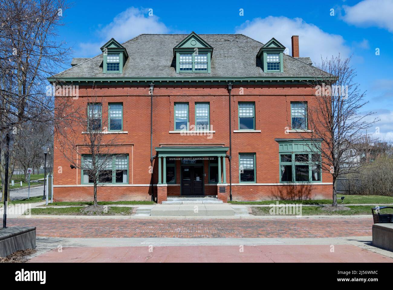 Das Durant-dort Bürogebäude an der Water Street, Flint, Michigan, USA, der Geburtsstätte von General Motors. Stockfoto