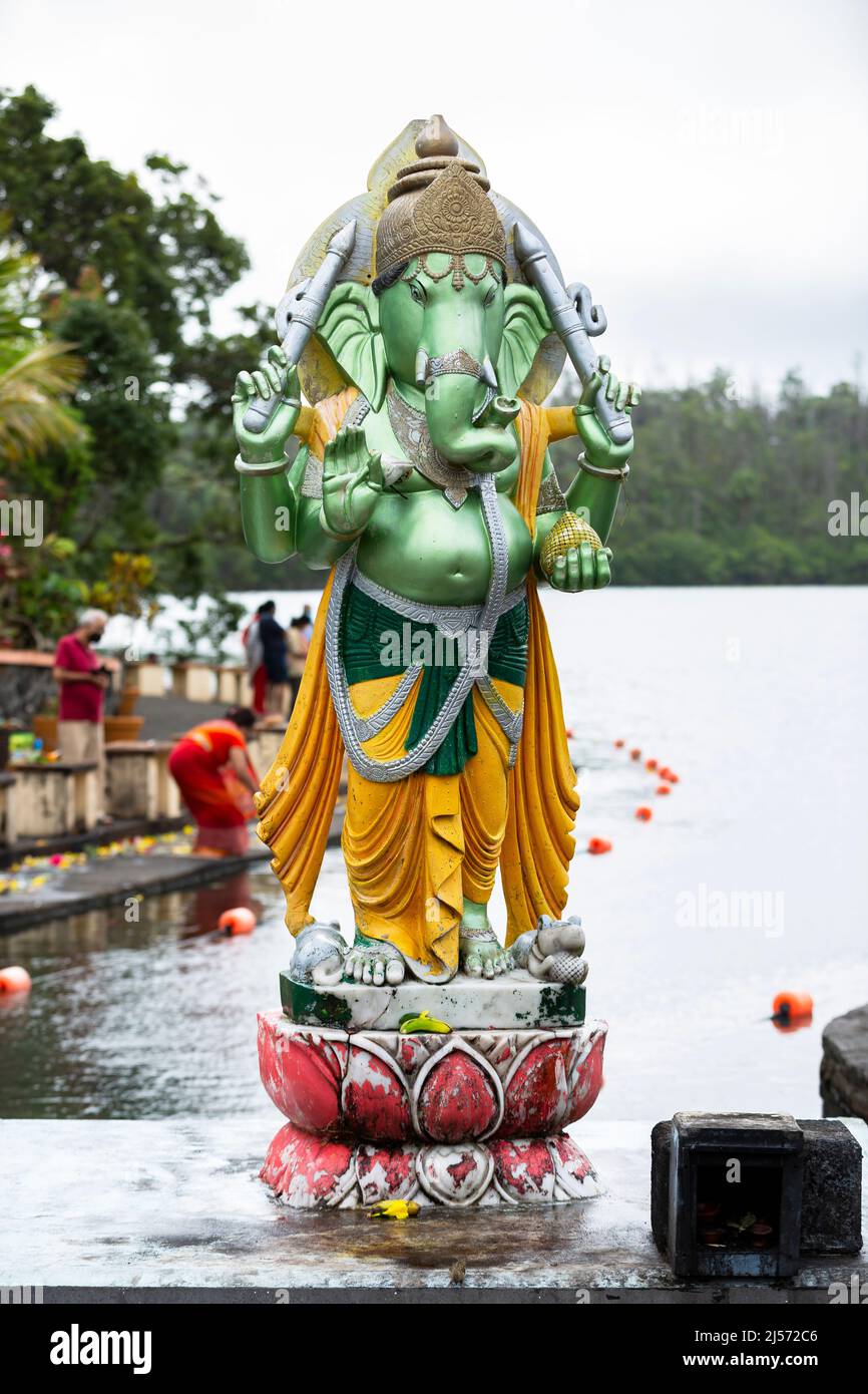 Statue des Hindu-Gottes Ganesh. Stockfoto