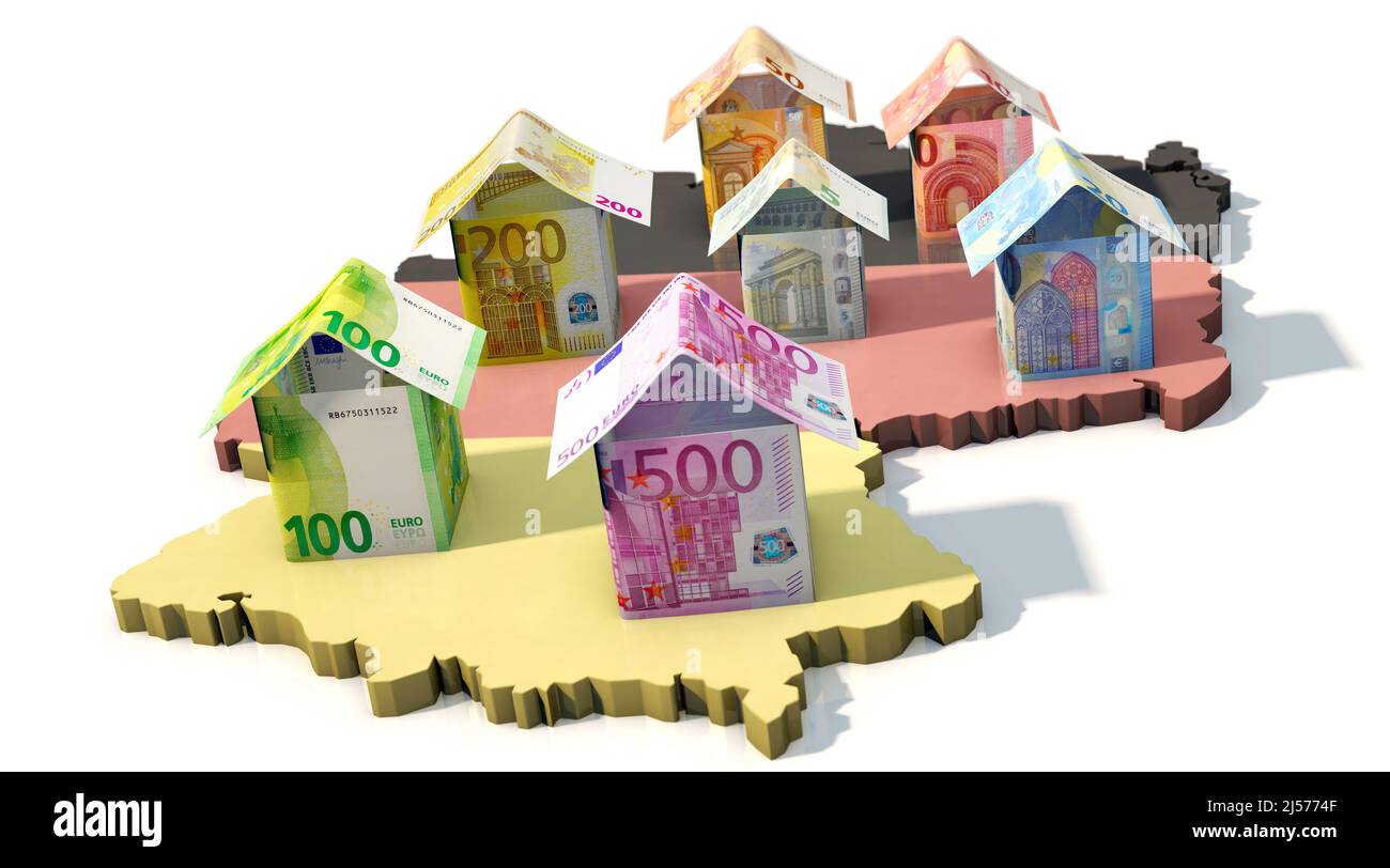 Immobilienmarkt Deutschland Stockfoto