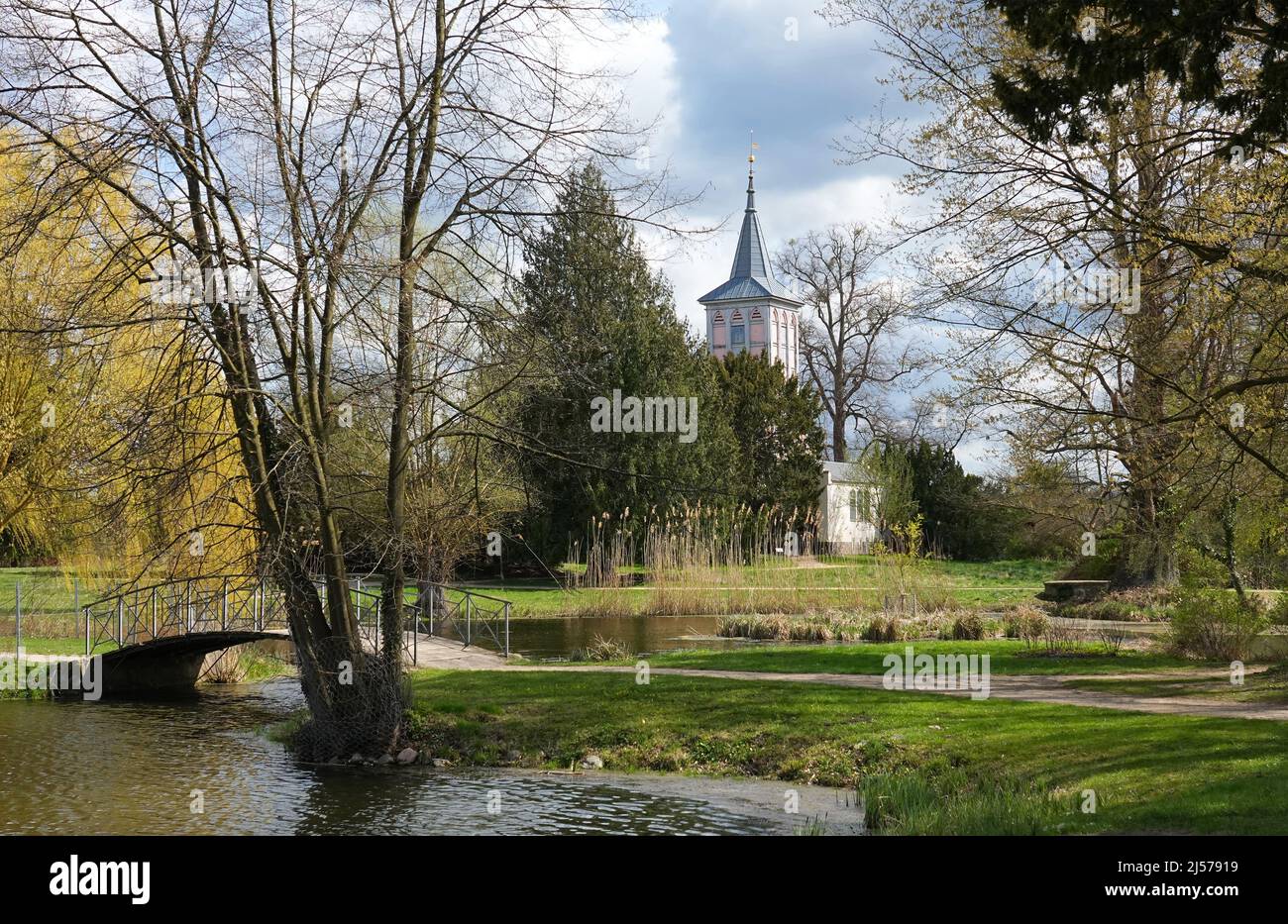 19. April 2022, Brandenburg, Schwedt/OT Criewen Der rund 20 Hektar
