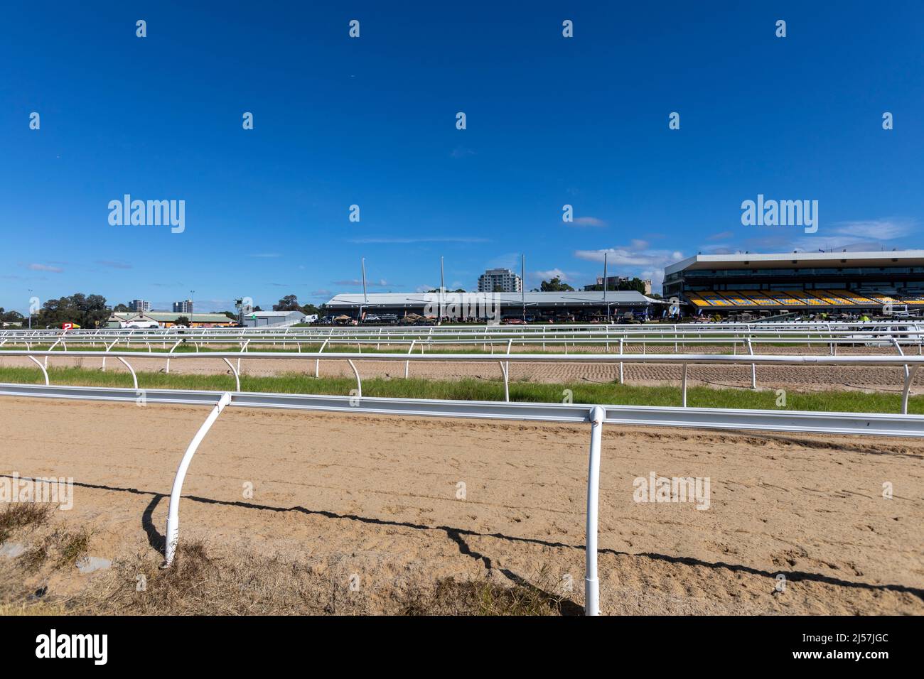 Rosehill Rennbahn für Pferderennen in Sydney, NSW, Australien Stockfoto