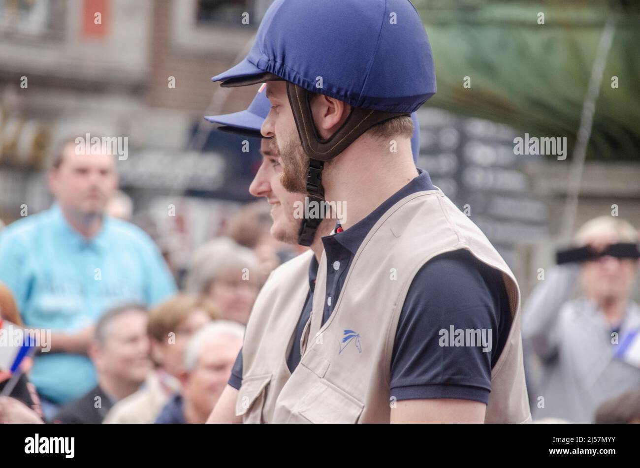 Aachen Juni 2019: Die CHIO-Pferdeshow in der Innenstadt Stockfoto