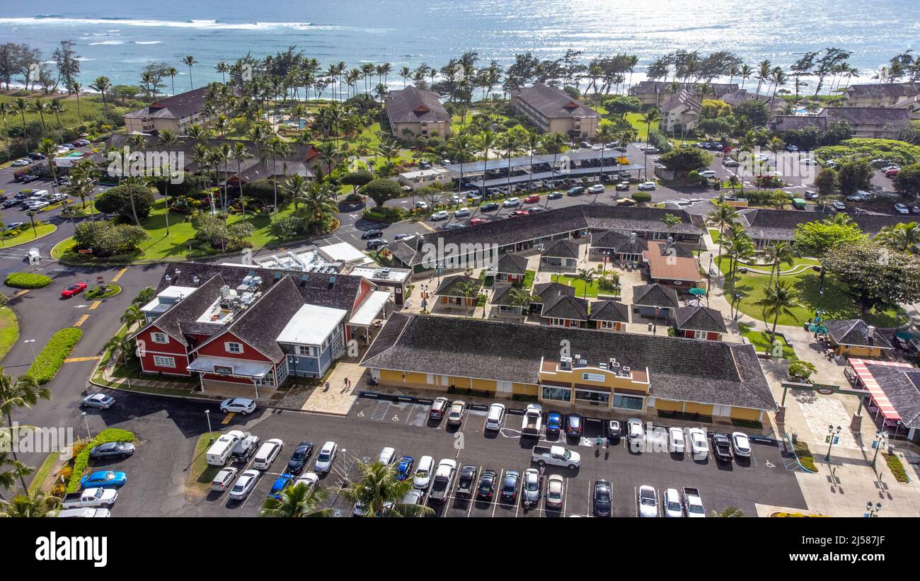 Coconut Marketplace, Einkaufszentrum, Kapaʻa, Hawaii Stockfoto
