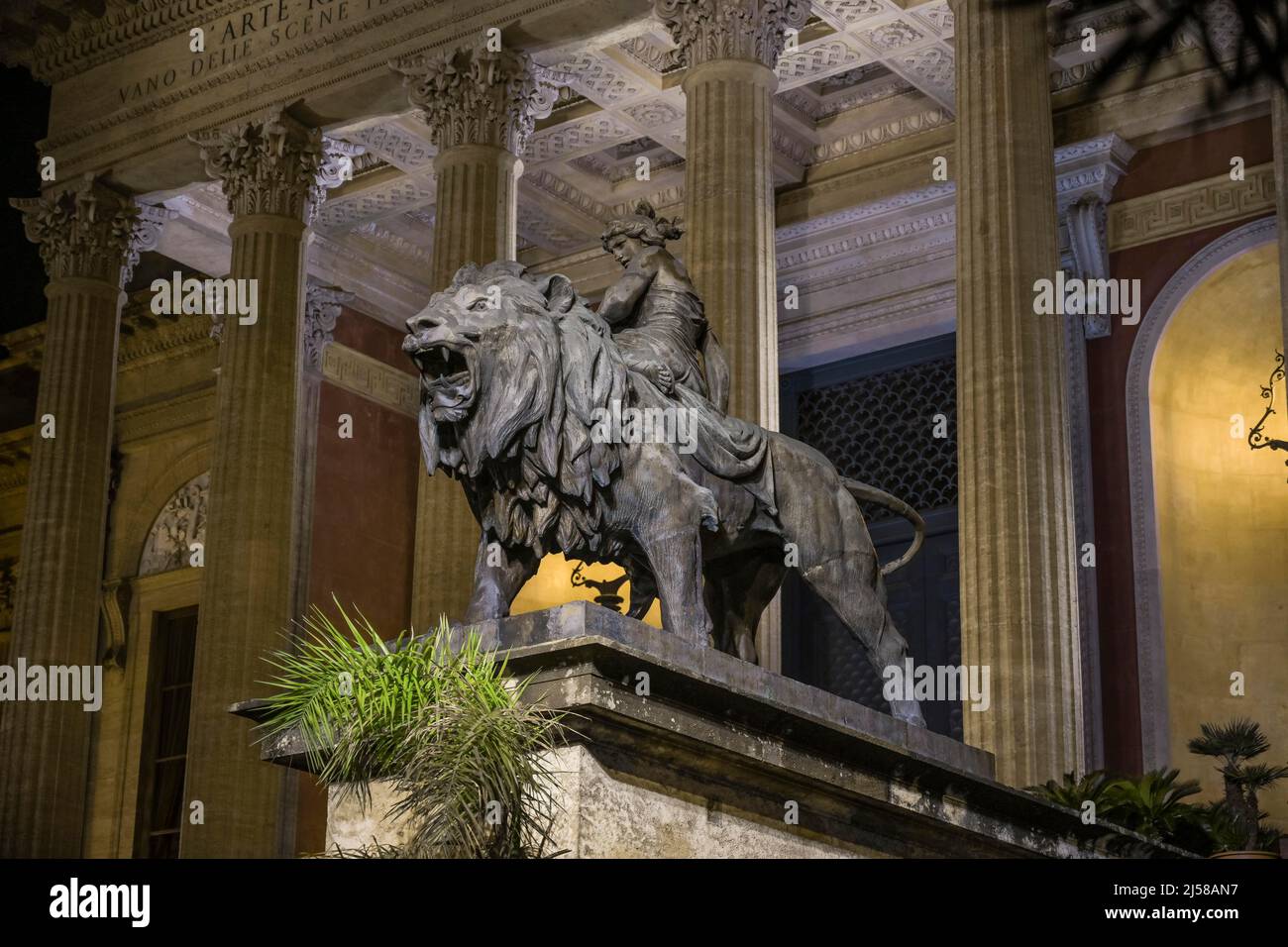 Teatro Massimo, Palermo, Sizilien, Italien Stockfoto