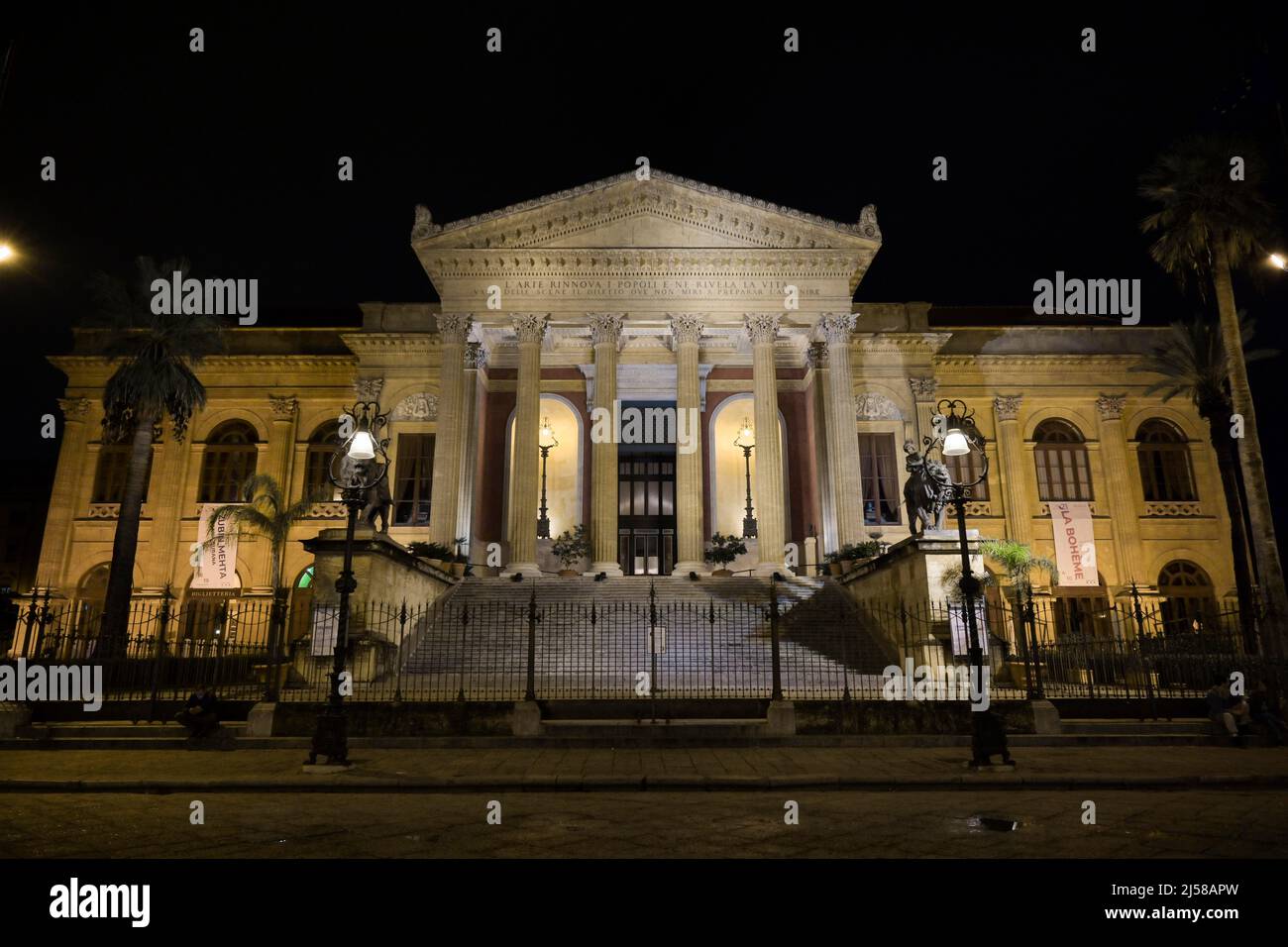 Teatro Massimo, Palermo, Sizilien, Italien Stockfoto