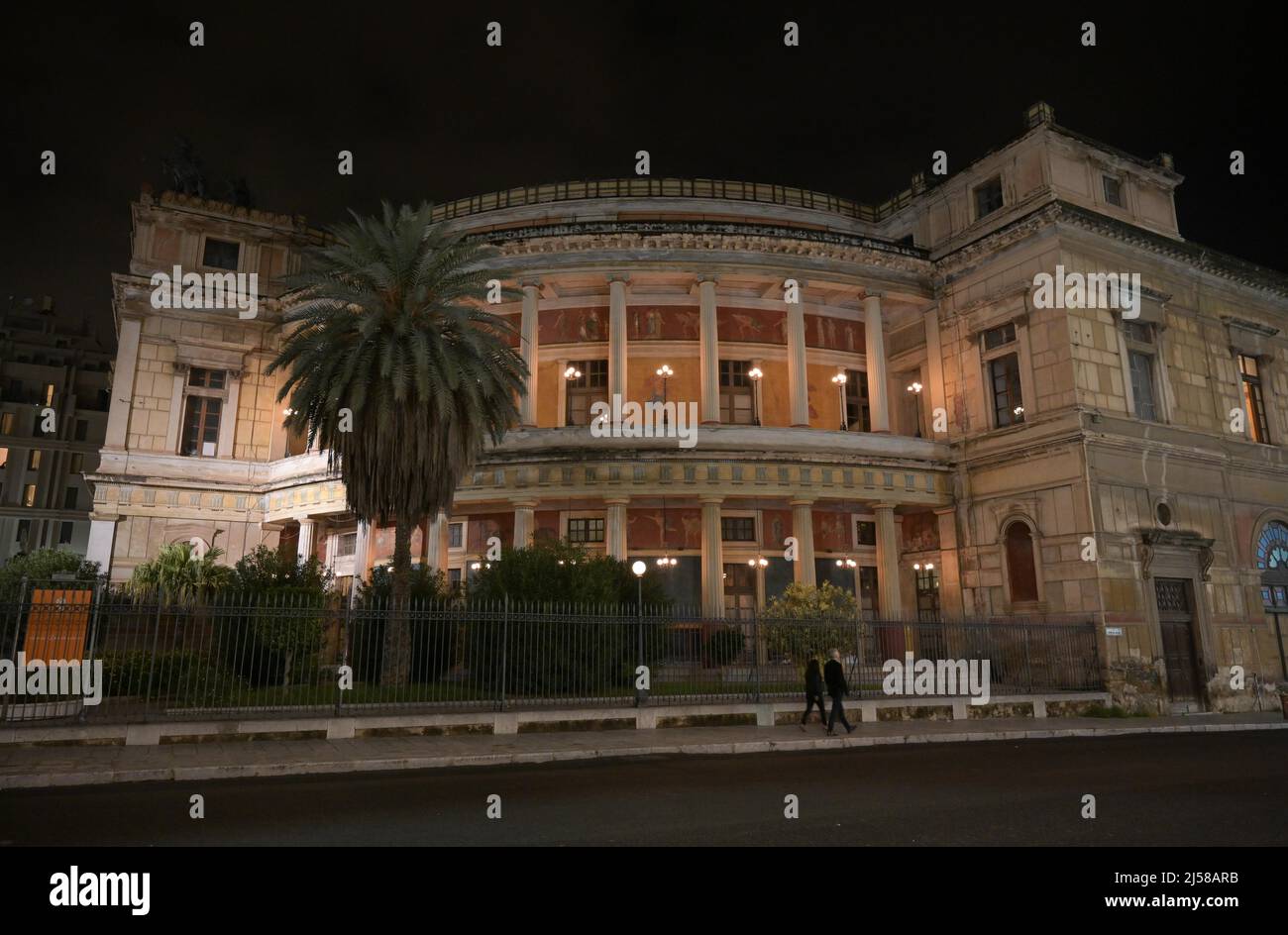 Teatro Politeama, Palermo, Sizilien, Italien Stockfoto