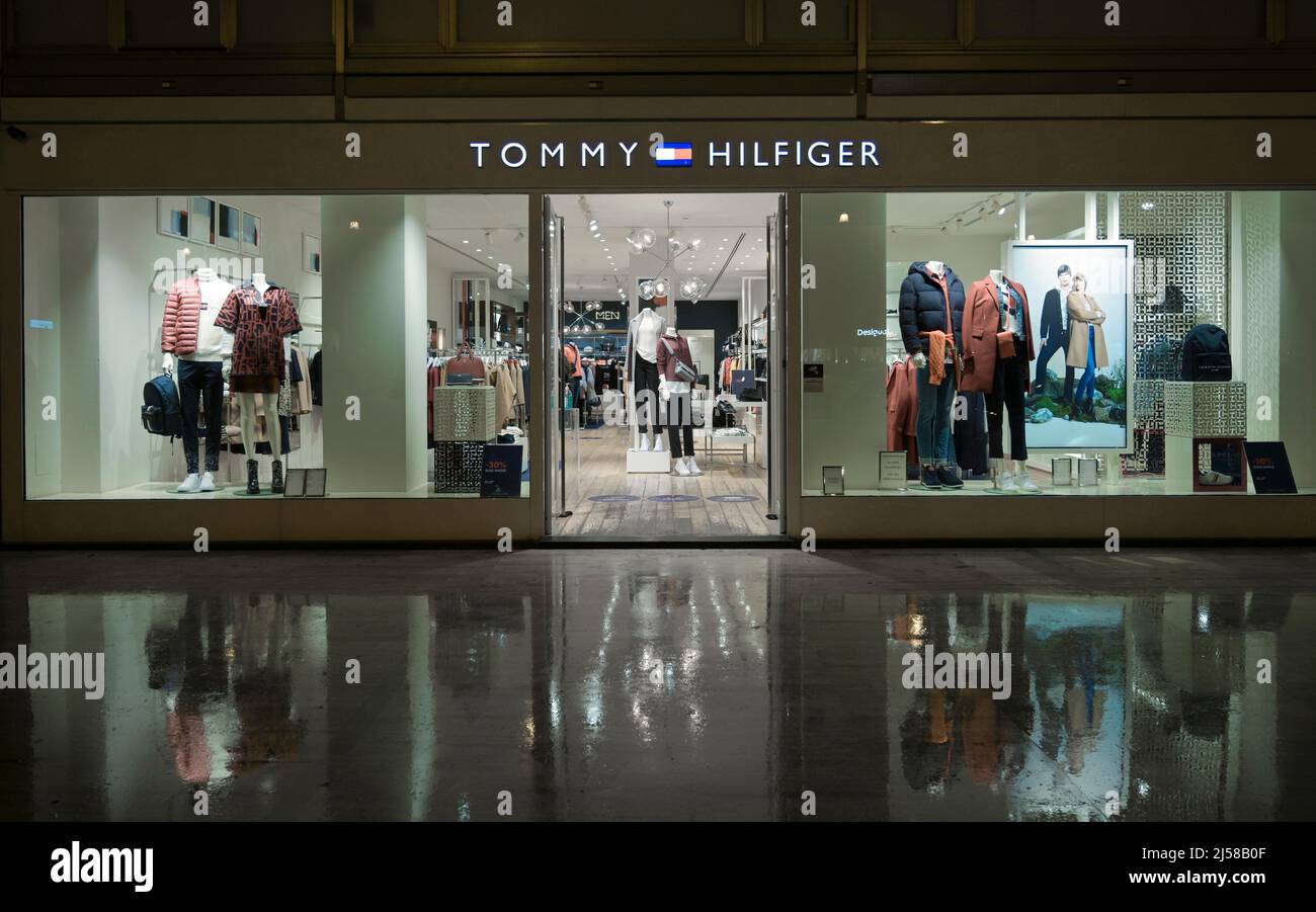 Tommy Hilfiger Shop, Via della Liberta, Palermo, Sizilien, Italien Stockfoto