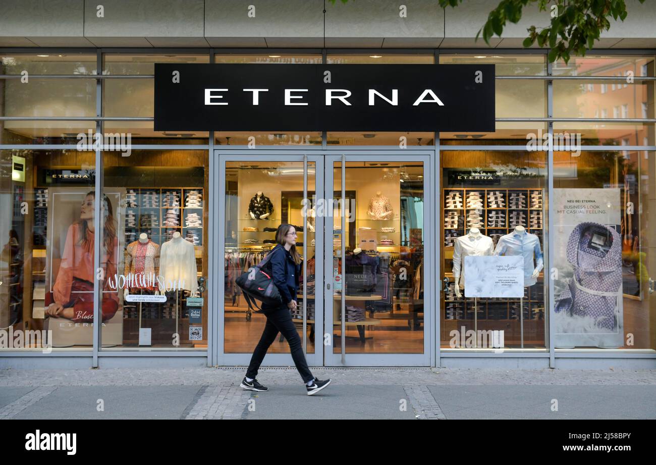 Eterna Hemden, Wilmersdorfer Straße, Charlottenburg, Berlin, Deutschland Stockfoto