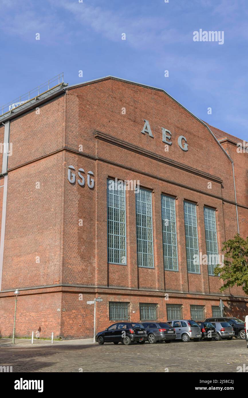 Ehemaliges AEG-Werk, Voltastrasse, Gesundbrunnen, Mitte, Berlin, Deutschland Stockfoto