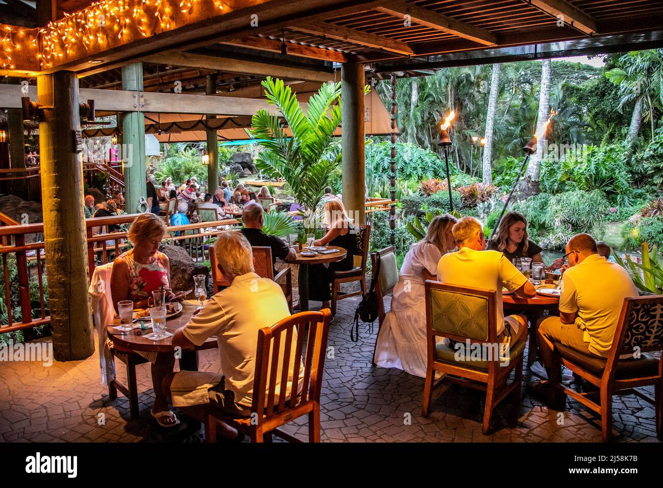 Keoki's Paradise, Koloa, Kauai, Hawaii Stockfoto