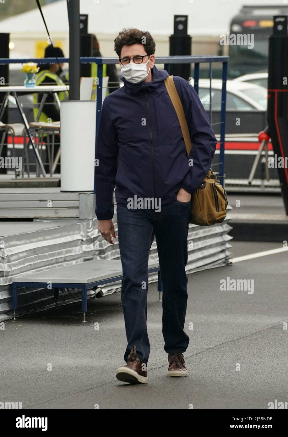 Imola, Italien. 21. April 2022. 04/21/2022, Autodromo Enzo e Dino Ferrari, Imola, Formula 1 Rolex Gran Premio del Made in Italy e dell'Emilia Romagna 2022, im Bild Team Manager Mattia Binotto (Scuderia Ferrari Mission winnow) Credit: dpa/Alamy Live News Stockfoto