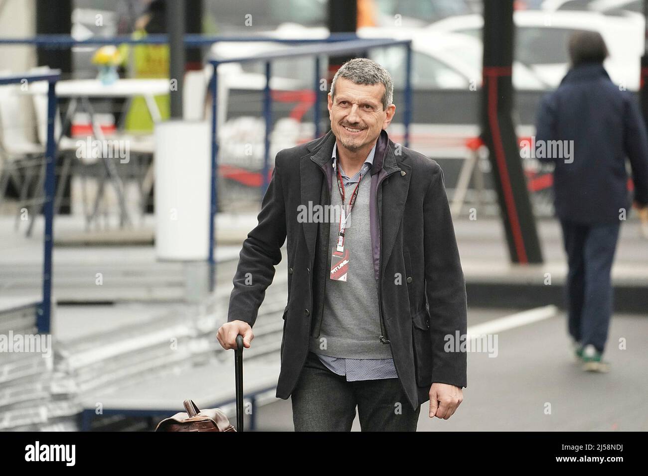 Imola, Italien. 21. April 2022. 04/21/2022, Autodromo Enzo e Dino Ferrari, Imola, Formel 1 Rolex Gran Premio del Made in Italy e dell'Emilia Romagna 2022, im Bild Teamchef Günther Steiner (Haas F1 Team) Credit: dpa/Alamy Live News Stockfoto