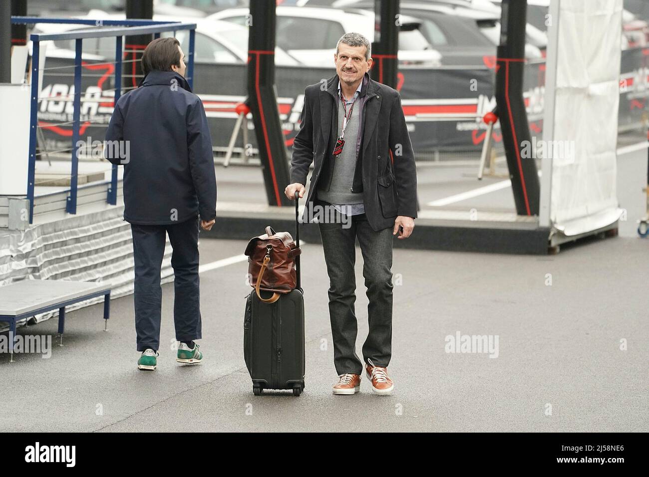 Imola, Italien. 21. April 2022. 04/21/2022, Autodromo Enzo e Dino Ferrari, Imola, Formel 1 Rolex Gran Premio del Made in Italy e dell'Emilia Romagna 2022, im Bild Teamchef Günther Steiner (Haas F1 Team) Credit: dpa/Alamy Live News Stockfoto
