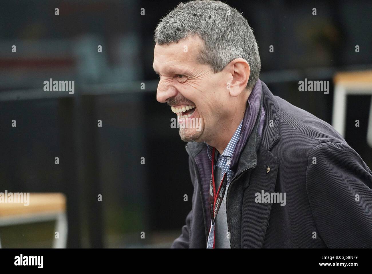 Imola, Italien. 21. April 2022. 04/21/2022, Autodromo Enzo e Dino Ferrari, Imola, Formel 1 Rolex Gran Premio del Made in Italy e dell'Emilia Romagna 2022, im Bild Teamchef Günther Steiner (Haas F1 Team) Credit: dpa/Alamy Live News Stockfoto